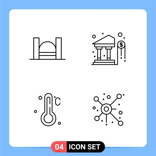 Set Universeller Kreativer Symbole Vektor Illustration — Stockvektor