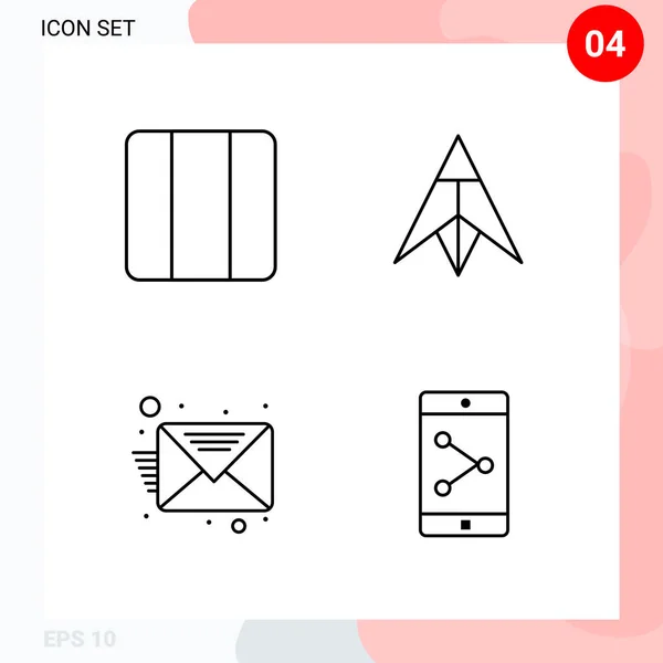 Set de 25 iconos de negocio universales Vector — Vector de stock