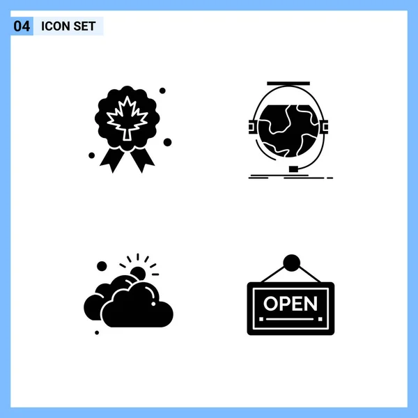 Conjunto Iconos Creativos Universales Simplemente Vector Ilustraciones Para Aplicaciones Web — Vector de stock