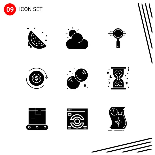 Conjunto Iconos Creativos Universales Simplemente Vector Ilustraciones Para Aplicaciones Web — Vector de stock