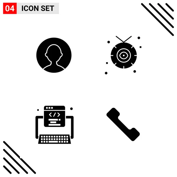 Set Universal Creative Icons Simply Vector Illustrations Web Mobile Apps — Stock Vector