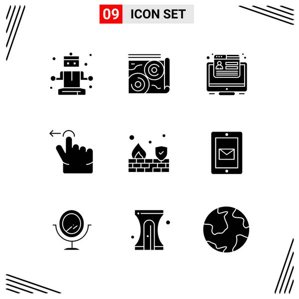 Set Dari Ikon Kreatif Universal Cukup Ilustrasi Vektor Untuk Aplikasi - Stok Vektor