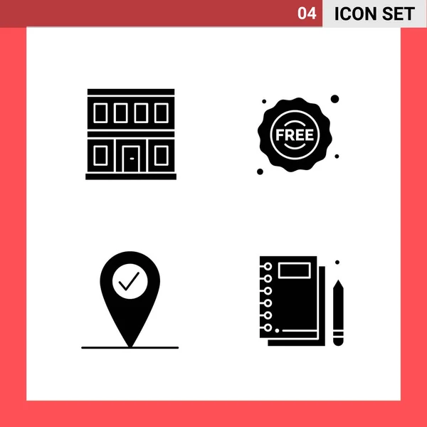 Conjunto Iconos Creativos Universales Simplemente Vector Ilustraciones Para Aplicaciones Web — Vector de stock