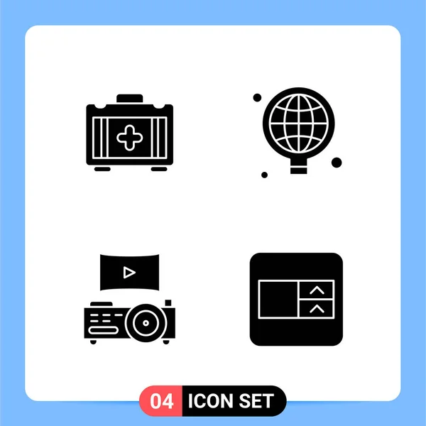 Conjunto Iconos Creativos Universales Simplemente Vector Ilustraciones Para Aplicaciones Web — Vector de stock