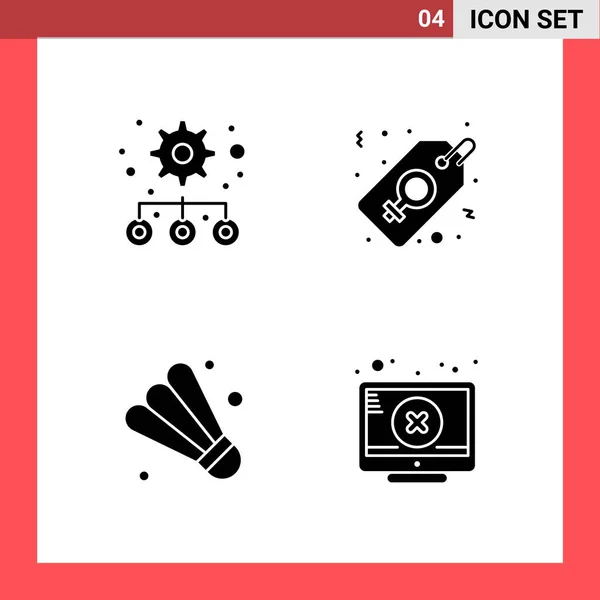 Conjunto Iconos Creativos Universales Simplemente Vector Ilustraciones Para Aplicaciones Web — Archivo Imágenes Vectoriales