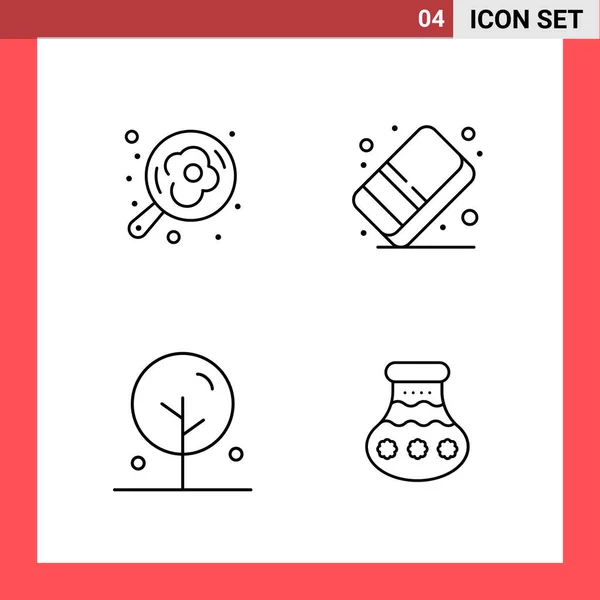 Conjunto Iconos Creativos Universales Simplemente Vector Ilustraciones Para Aplicaciones Web — Vector de stock