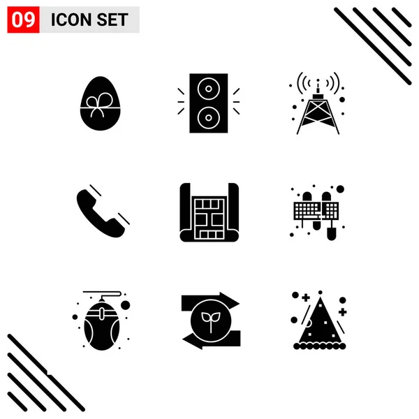 Conjunto Iconos Creativos Universales Simplemente Vector Ilustraciones Para Aplicaciones Web — Vector de stock