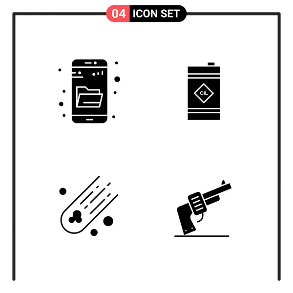 Conjunto Iconos Creativos Universales Simplemente Vector Ilustraciones Para Aplicaciones Web — Vector de stock