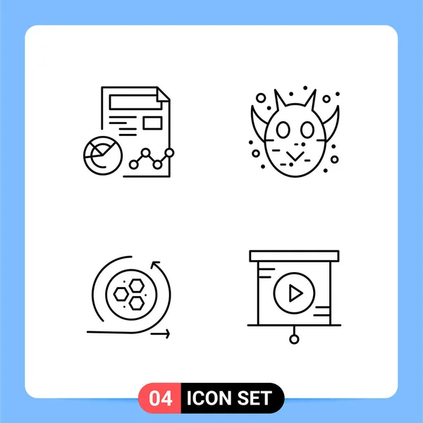 Set Universal Creative Icons Simply Vector Illustrations Web Mobile Apps — Stock Vector