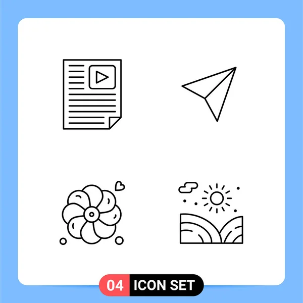 Set de 25 iconos de negocio universales Vector — Vector de stock