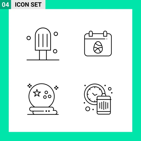 Set Universal Creative Icons Simply Vector Illustrations Web Mobile Apps — Stock Vector