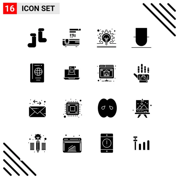 Conjunto Iconos Creativos Universales Simplemente Vector Ilustraciones Para Aplicaciones Web — Vector de stock