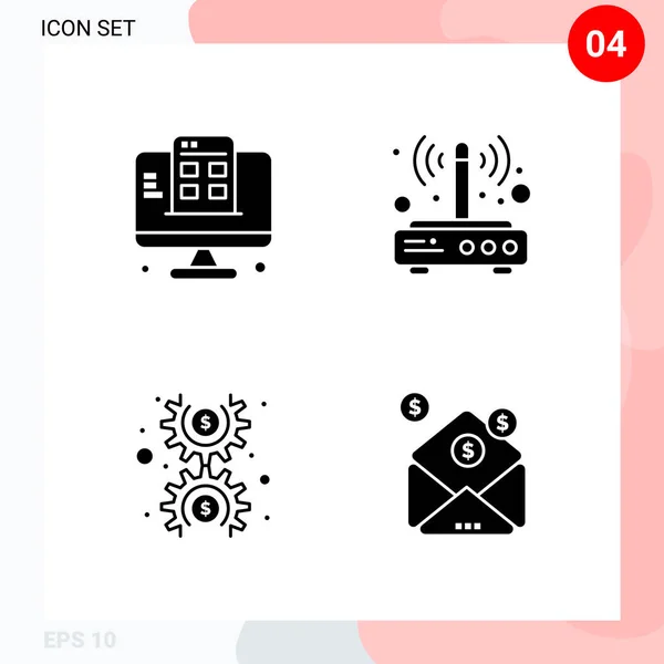 Set Universal Creative Icons Simply Vector Illustrations Web Mobile Apps — Stock Vector