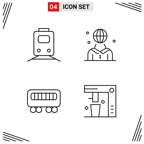 Conjunto Iconos Creativos Universales Simplemente Vector Ilustraciones Para Aplicaciones Web — Vector de stock