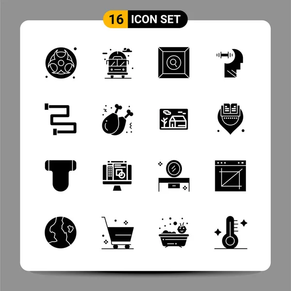 Conjunto Iconos Creativos Universales Simplemente Vector Ilustraciones Para Aplicaciones Web — Vector de stock