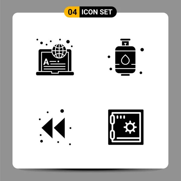 Conjunto Iconos Creativos Universales Simplemente Vector Ilustraciones Para Aplicaciones Web — Vector de stock