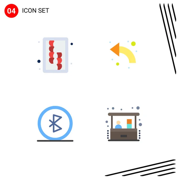 Creative Icons Modern Jelek Szimbólumok Vágás Bluetooth Szerszám Görbe Kapcsolat — Stock Vector