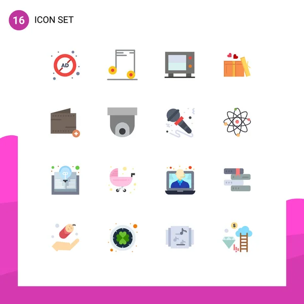 Stock Vector Icon Pack Лінійних Знаків Символів Add Deposit Wedding — стоковий вектор