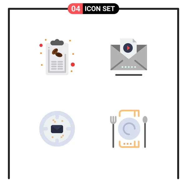 Universal Icon Symbols Group Modern Flat Icons Bill Finance List — Stockový vektor