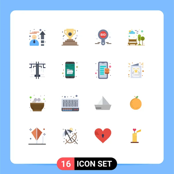 Conjunto Iconos Interfaz Usuario Moderna Símbolos Signos Para Tipo Creativo — Vector de stock