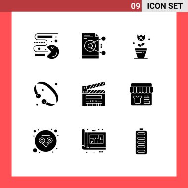 Lükse, mücevhere, sunucuya, modaya, lale Düzenlenebilir Vektör Tasarım Elemanlarına yönelik 9 Modern Katı Kabartma Grubu