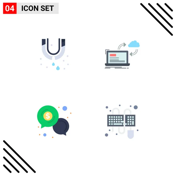 User Interface Flat Icon Pack Van Moderne Tekens Symbolen Van — Stockvector