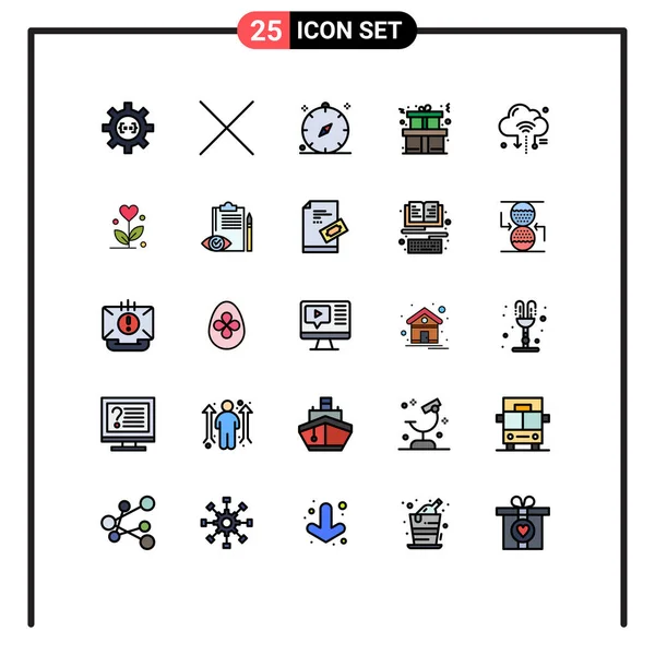 Stock Vector Icon Pack Sinais Linha Símbolos Para Roteador Internet —  Vetores de Stock