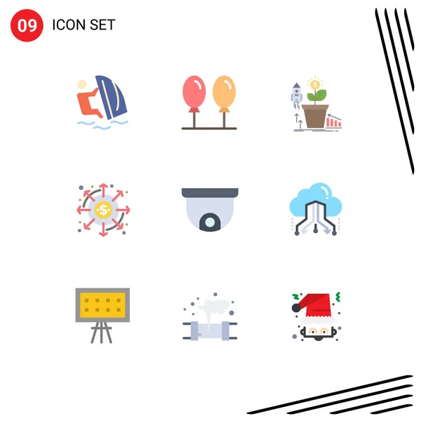 Creative Icons Modern Jelek Szimbólumok Kifizetések Pénzügy Pénzügy Osztalékok Profit — Stock Vector