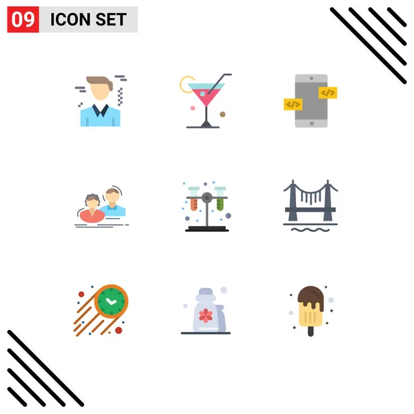 Stock Vector Icon Pack Van Line Signs Symbolen Voor Test — Stockvector