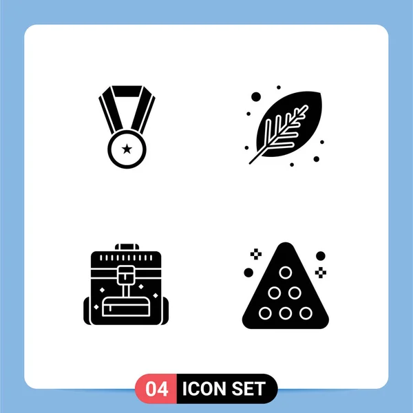 Conjunto Iconos Interfaz Usuario Moderna Símbolos Signos Para Logros Negocios — Vector de stock