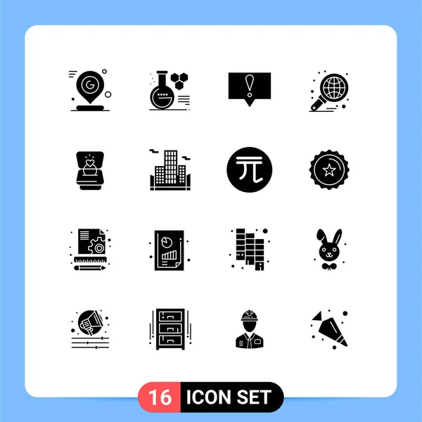 Stock Vector Icon Pack Signos Línea Símbolos Para Anillo Gráfico — Archivo Imágenes Vectoriales