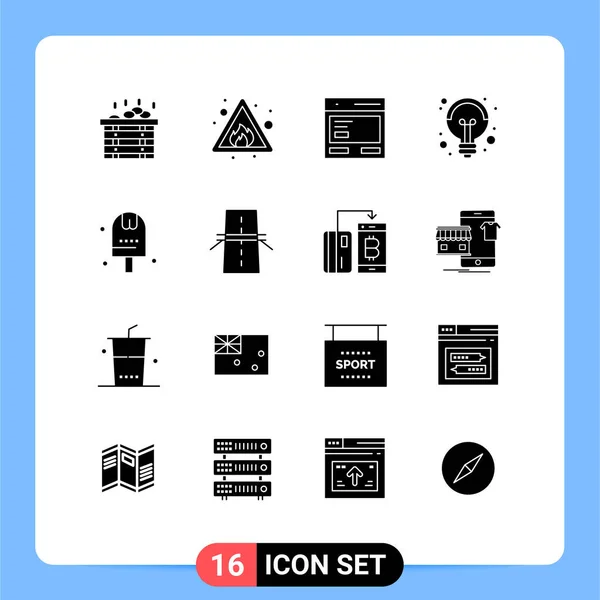 Universal Icon Symbols Group Modern Solid Glyphen Done Idea Call — Stockvektor