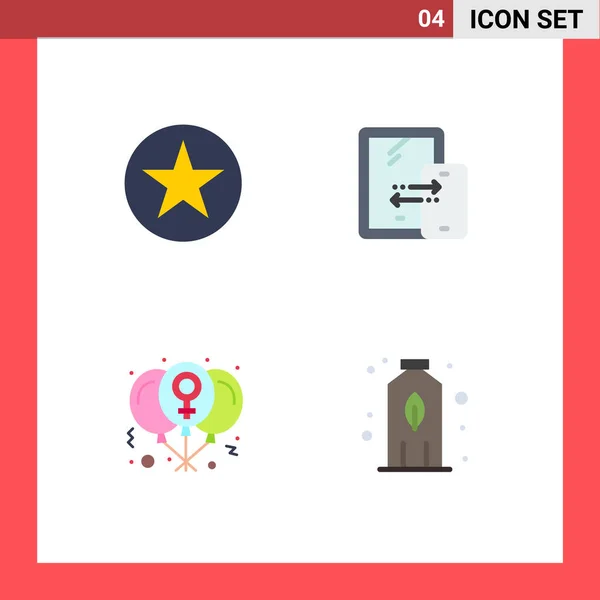 Universal Flat Icons Set Für Web Und Mobile Anwendungen Abzeichen — Stockvektor