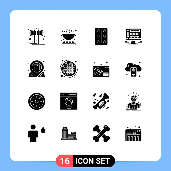 Iconos Creativos Signos Símbolos Modernos Elementos Diseño Vectores Editables Esenciales — Vector de stock