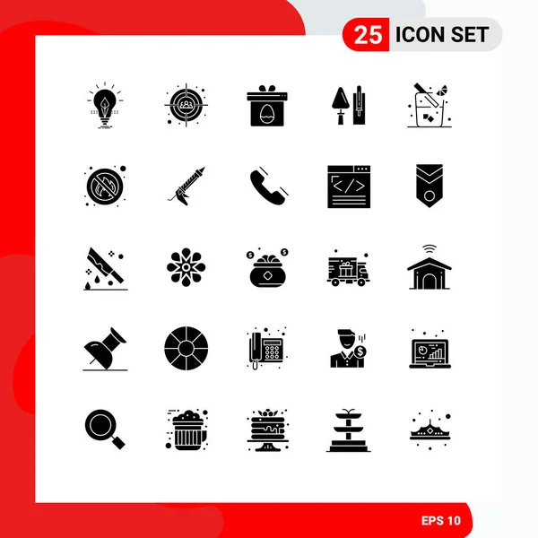 Universal Icon Symbols Group Modern Solid Glyphen Tool Construction Head — Stockvektor