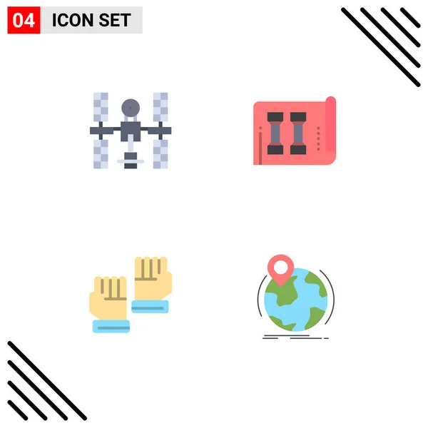 User Interface Flat Icon Pack Van Moderne Tekens Symbolen Van — Stockvector