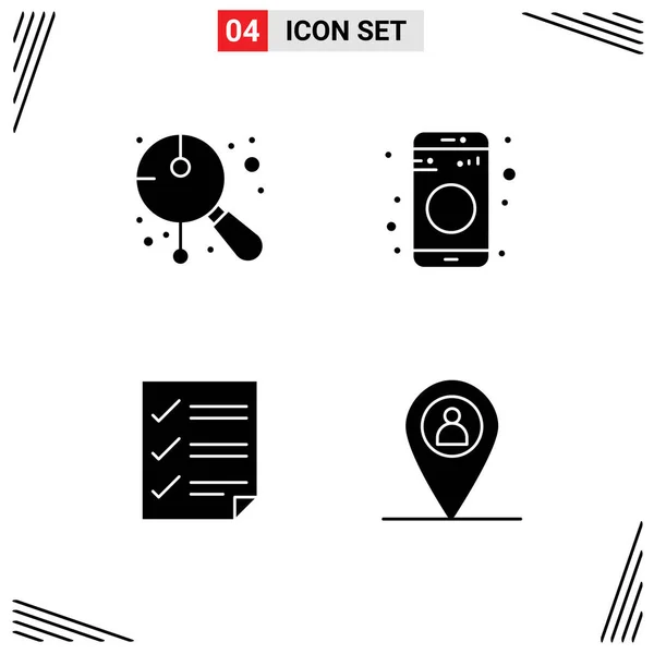 Universal Icon Symbols Group Modern Solid Glyphs Asian Checkmarks Instrumento — Vetor de Stock