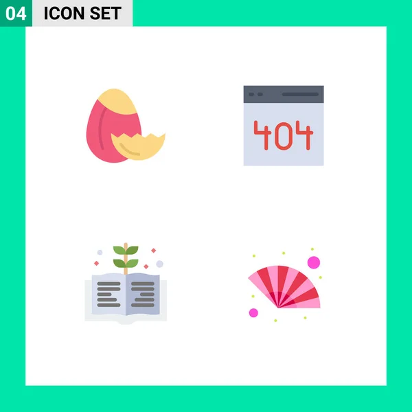 Icône Vectorielle Stock Paquet Signes Symboles Ligne Pour Oeuf Connaissance — Image vectorielle