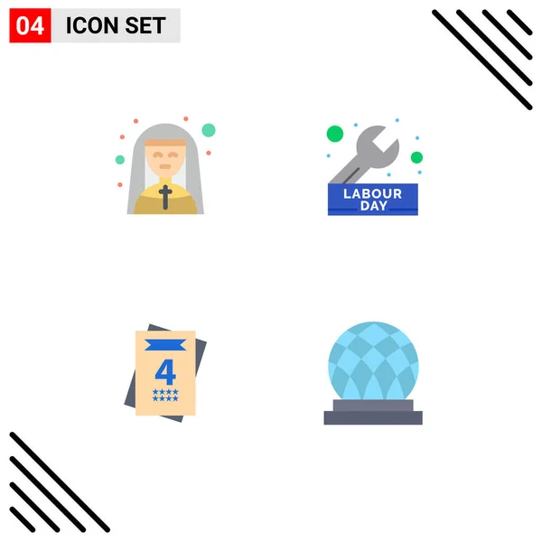 Pack Modern Flat Icons Jelek Szimbólumok Web Print Media Mint — Stock Vector