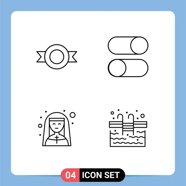 사이트 모바일 레이블의 라디오 Editable Vector Design Elements — 스톡 벡터