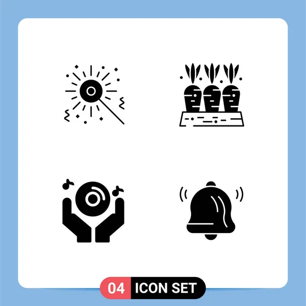 Universal Icon Group Modern Glyphs Bengal Culture Food Music Table — стоковый вектор