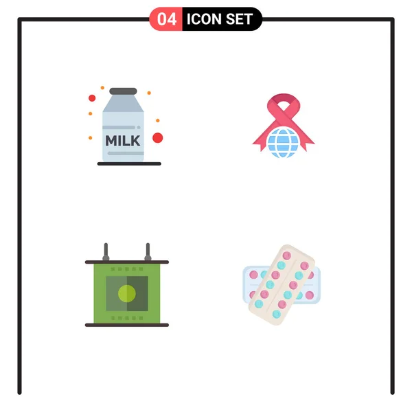 Emballage Icône Vectoriel Standard Lignes Signes Symboles Pour Petit Déjeuner — Image vectorielle