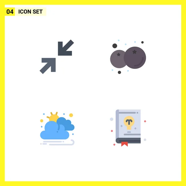 Stock Vector Icon Pack Mit Linienzeichen Und Symbolen Für Pfeile — Stockvektor