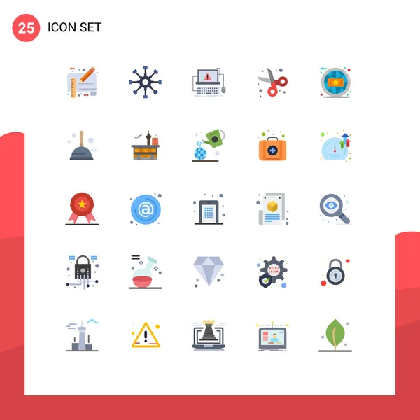 Stock Paquete Iconos Vectoriales Líneas Signos Símbolos Para Educación Volver — Vector de stock