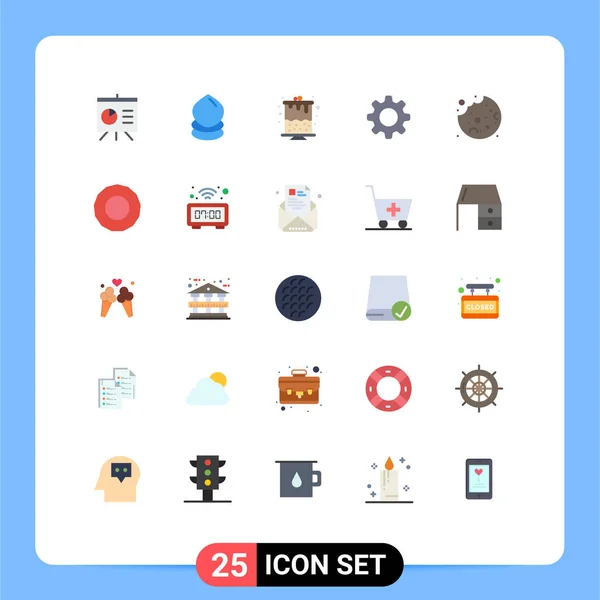 Stock Vector Icon Pack Mit Zeilenzeichen Und Symbolen Für Bonus — Stockvektor