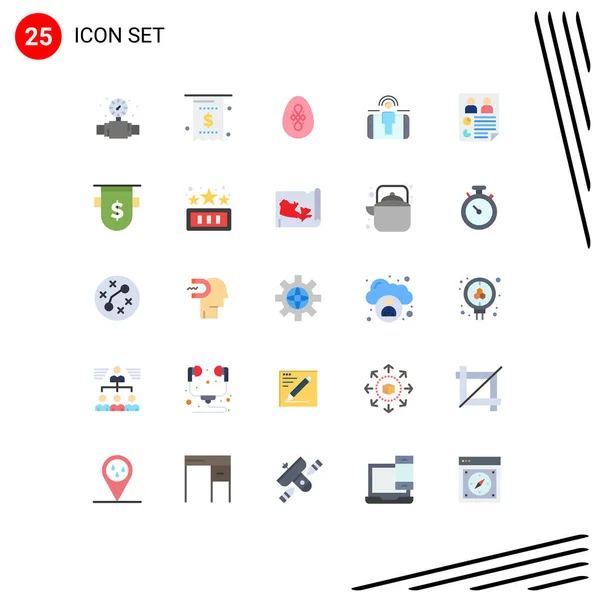 Stock Vector Icon Pack Signos Símbolos Línea Para Datos Compromiso — Vector de stock