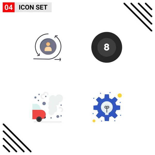 User Interface Flat Icon Pack Van Moderne Tekens Symbolen Van — Stockvector