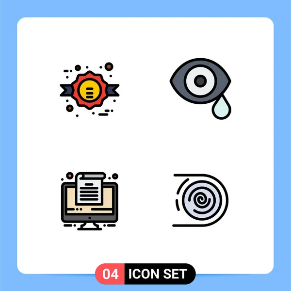 Stock Vector Icon Pack Line Signs Symbols Black Friday Computer — 스톡 벡터