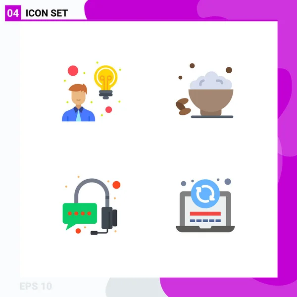 Flat Icon Konzept Für Websites Mobile Und Apps Kreativität Hilfe — Stockvektor