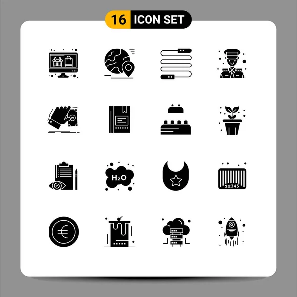Universal Icon Symbolen Groep Van Moderne Solid Glyphs Van Het — Stockvector